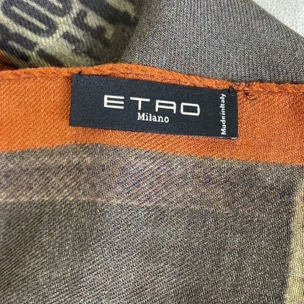 Etro Horse‎ Pegasus Wool Challis Scarf